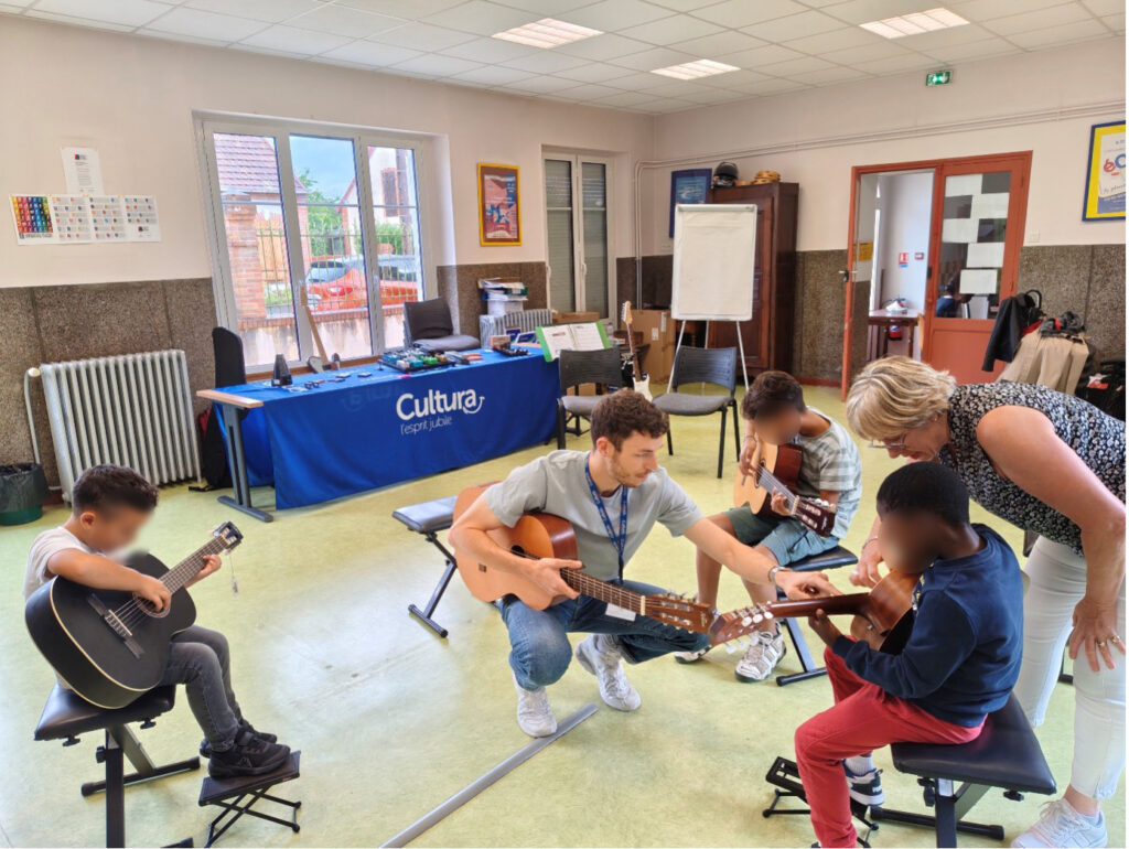 Atelier musique avec Cultura • partenariat Cultura Fondation Grancher Atelier musique avec Cultura • partenariat Cultura Fondation Grancher